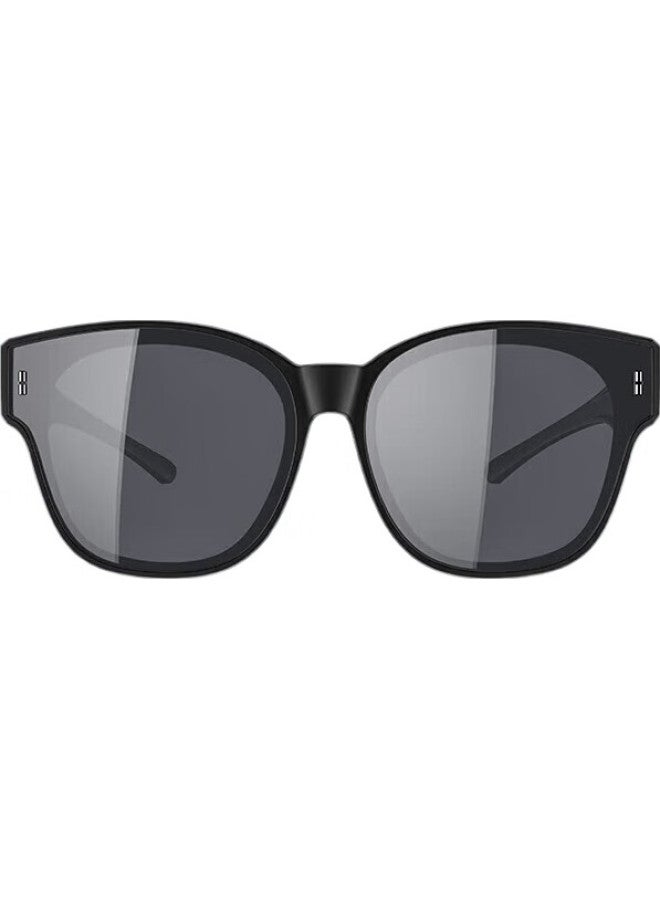 CAXMAN Myopia Sunglasses For Men And Women, Polarized Clip-On Sunglasses, Driving-Specific Cx3016 B01 Sand Black Frame With Gray Lenses - Image 2