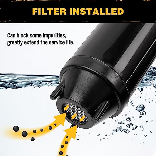 ELEAD مضخة كهربائية محمولة تعمل بالبطارية - مضخة نقل الوقود/الماء 2.2 جالون في الدقيقة، مضخة سيفون سائلة مع تحكم في تدفق قابل للتعديل، مضخة غاز بتصميم فلتر، مضخة علب الغاز مثالية - Image 5