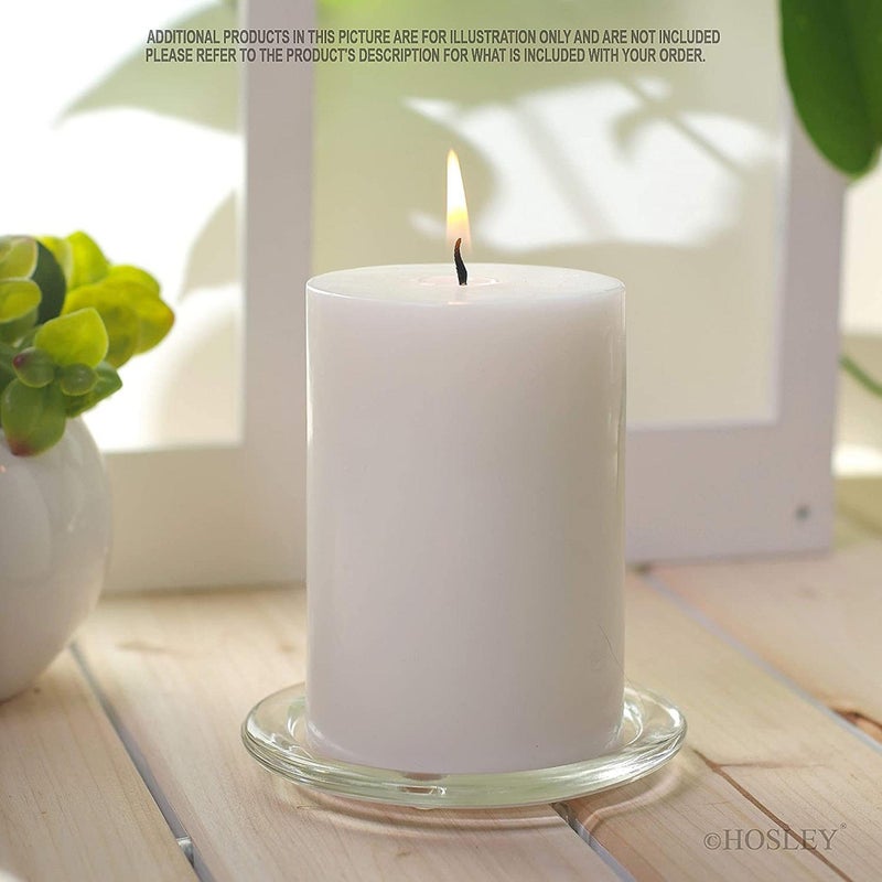 Hosley 2x3 High Pillar Candles, Set of 6. White, Unscented. Bulk Buy. Ideal for Wedding, Emergency Lanterns, Spa, Aromatherapy, Party, Reiki, Candle Gardens O4 - Image 4