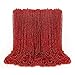 EOBOH 100PCS Mardi Gras Beads Red Beads Party Favors 33 Toy Necklaces Festival Costumes Festival Parade Throw Accessories for Weddings Valentines Christmas Celebrations Decor - Image 2