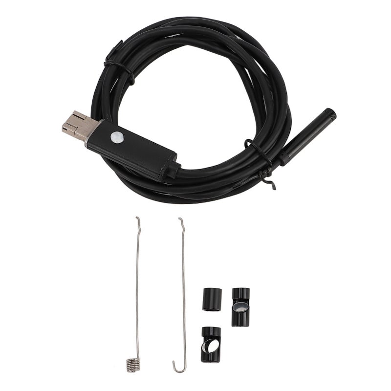 Endoscope Camera with 6 Adjustable LED Lights Semi Rigid Cable 360° Rotatable IP67 Water Resistant USB Inspection Camera for Phone Tablet Black 10m / 32.8ft Hardwire - Image 1