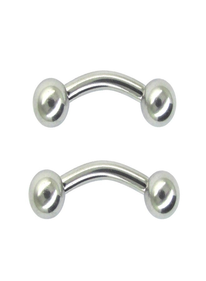 NewkeepsR 2.0mm Steel Banana Bent Curved Barbell Prince Albert Piercing - Image 1