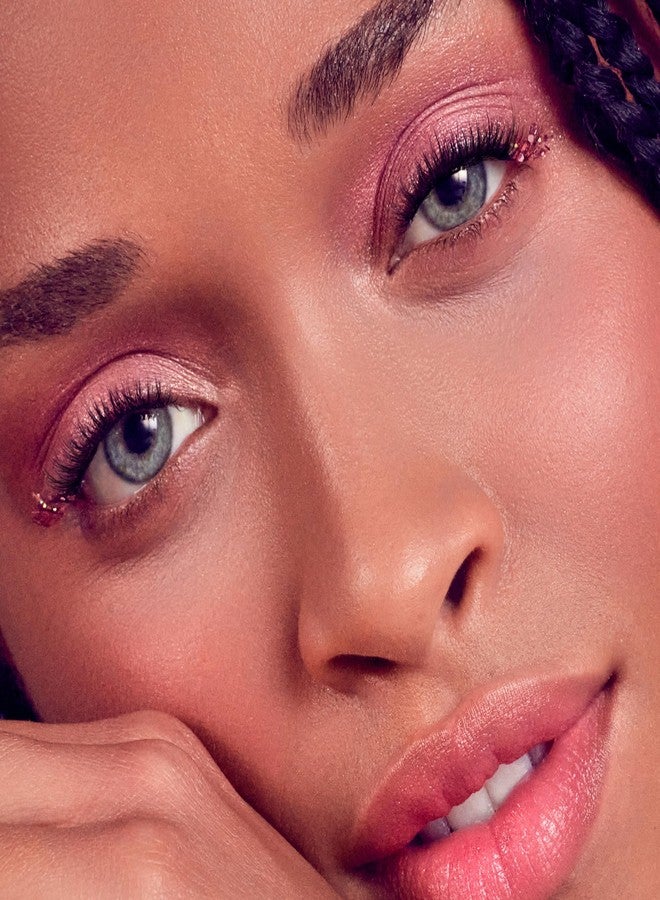 Impress WICKED X imPRESS Press On Self Adhesive Eyelashes, ‘Welcome to OZ’, 8mm-10mm Natural Volume Press On Lashes, Pink Glitter, No Glue Needed, 12 Lash Clusters & Non-Stick Mini Applicator - Image 5