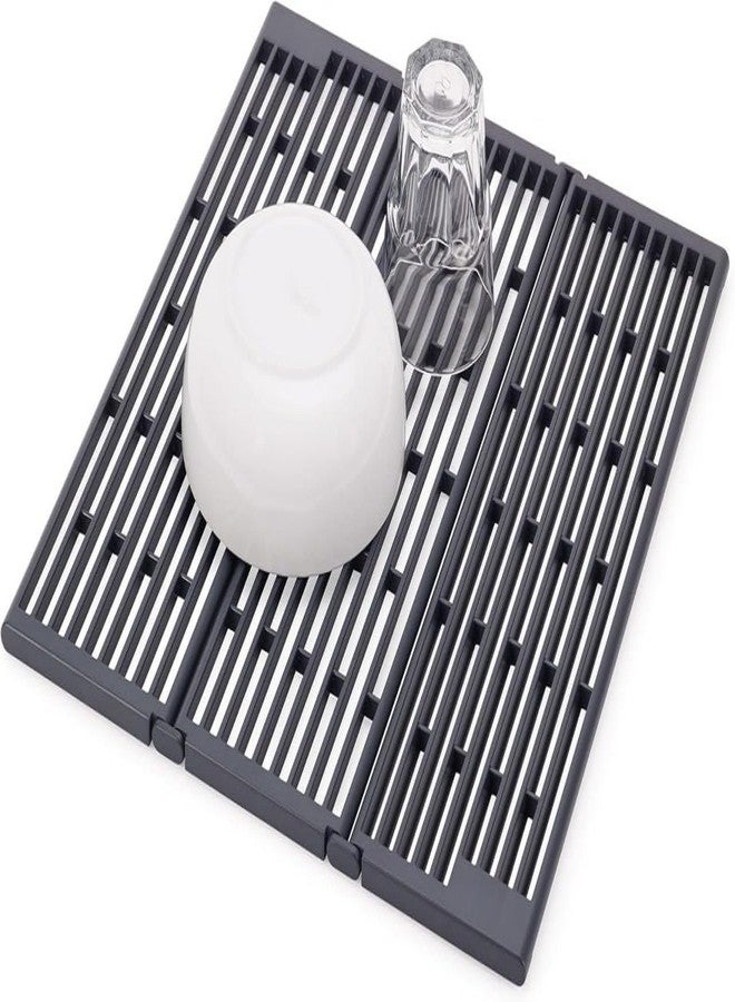 GION Foldable Roll Up Dish Drying Rack Over The Sink, Foldable & Space-Saving Sink Accessory Folding Drainer Rack for Kitchen Counter - Image 1