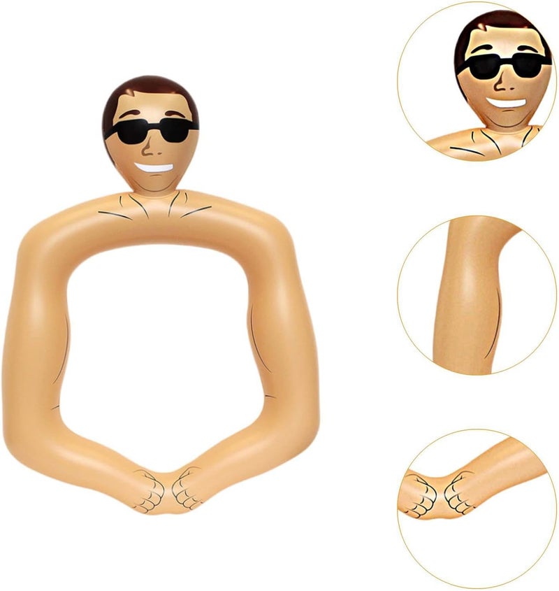 إطار صور قابل للنفخ على شكل رجل عضلي، دعامات تصوير للحفلات وأعياد الميلاد والعائلة - Image 4