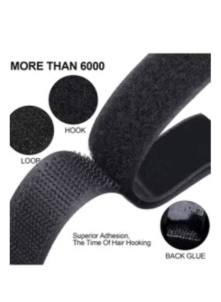 Generic 2-Piece Fastening Velcro Black ,Double-Sided Adhesive Cable Ties Cord Organizer,Strong Self-Adhesive Tape,For Computer TV Power Supply And Other Cables  - Image 2