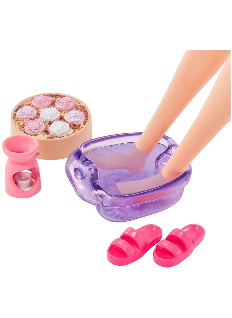 Barbie - Barbie Wellness Self-care Spa Day Doll with Puppy - Image 1
