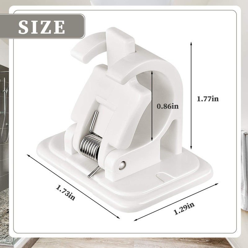 Patelai Patelai SelfAdhesive Curtain Rod Bracket Drapery Hook Holders 2  - Image 2