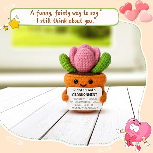 MAMAGIFTREE Funny Leaving Gift for Coworker, Cute Succulent Keepsake with Message Card, Mini Decor Gift for Friend, Farewell Retirement Goodbye Present - Image 5