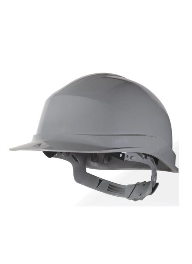 Deltaplus Zircon Safety Helmet for Construction & Outdoor Activities | Adjustable Chin Strap & Ratchet Type Adjustment | Lightweight, Comfortable & Durable Hard Hat | Grey 