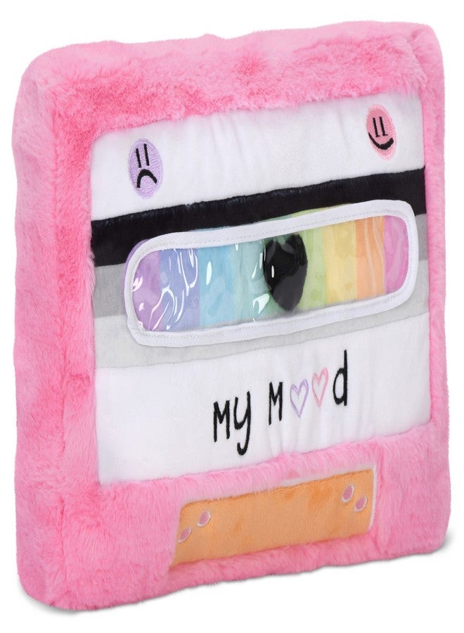 iscream Mood Meter Fur & Fleece 11" x 7" Pillow with Embroidered Accents - Image 2