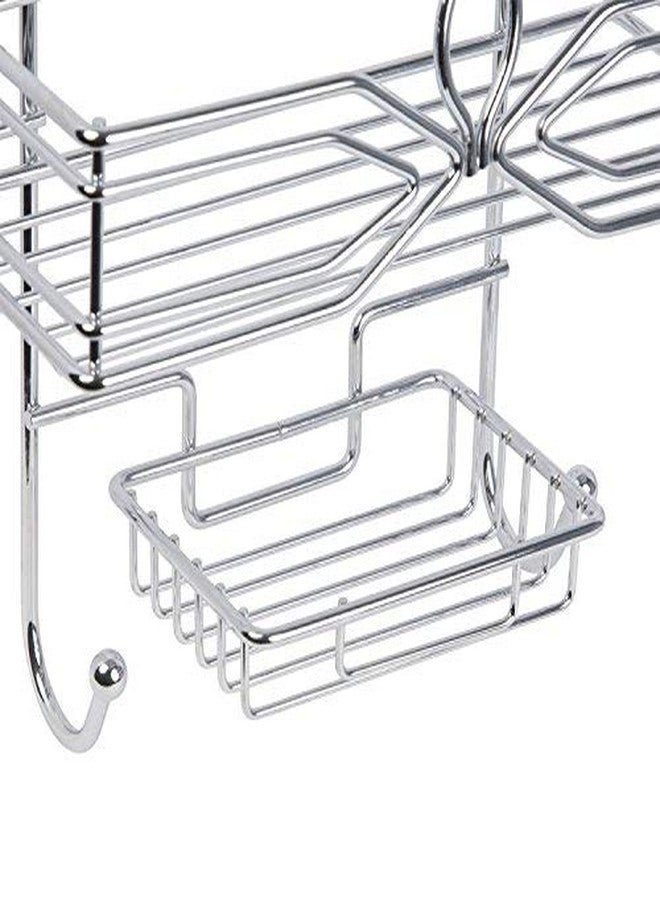 Richards Homewares Aria 3-Tier Shower and Bath Caddy with Soap Dish, 11 x 4.9 x 25.4-Inch, Chrome - Image 5