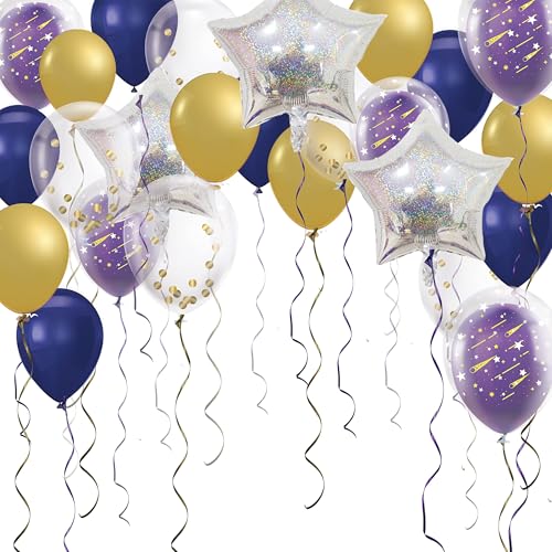 Decor365 26pcs Twinkle Star Balloon Decoration for Galaxy Birthday Party Decor Universe Starry Theme Anniversary Engagement Bridal Shower Graduation New Year Party Supplies - Image 1