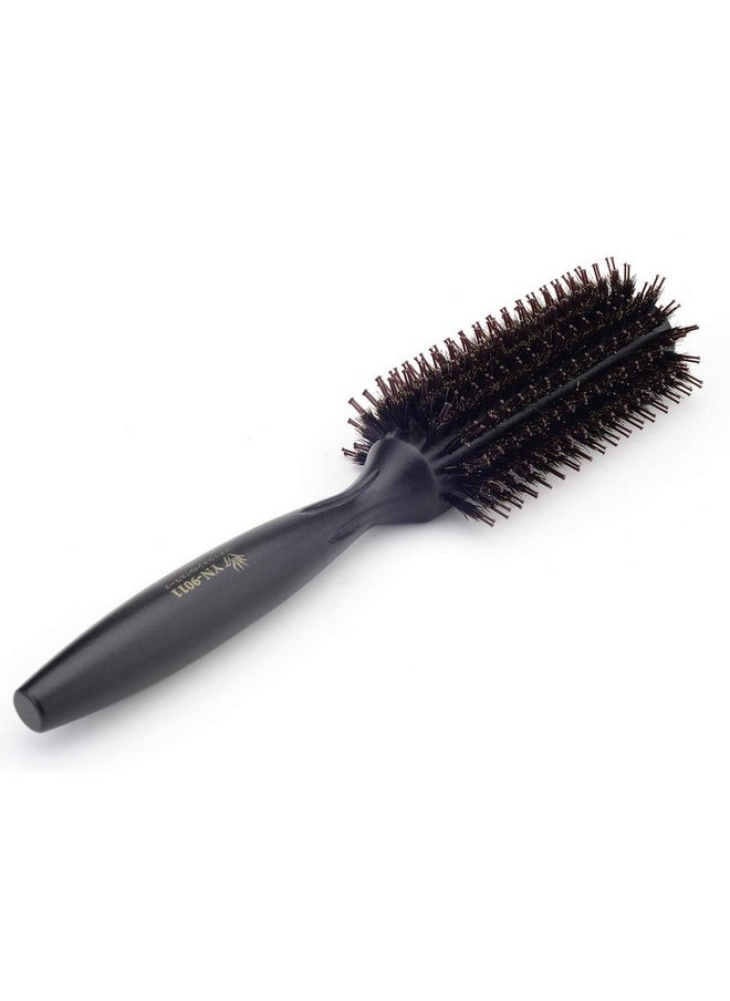 Perfehair Natural Boar & Nylon Bristle Blow Drying Hair Brush Semi Round Professional Wooden Round Blowout Hairbrush For Styling Women&Men'S Medium Wavy Curly Volume Hair  - Image 5