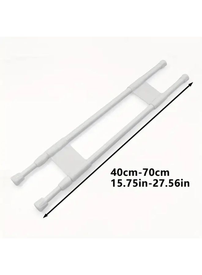1pc Adjustable Metal Telescopic Storage Fence for RV Home Organization - Image 2