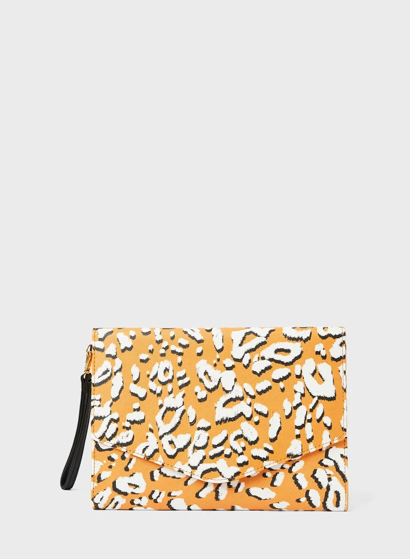 Ted Baker Leopard Detail Envelope Pouch