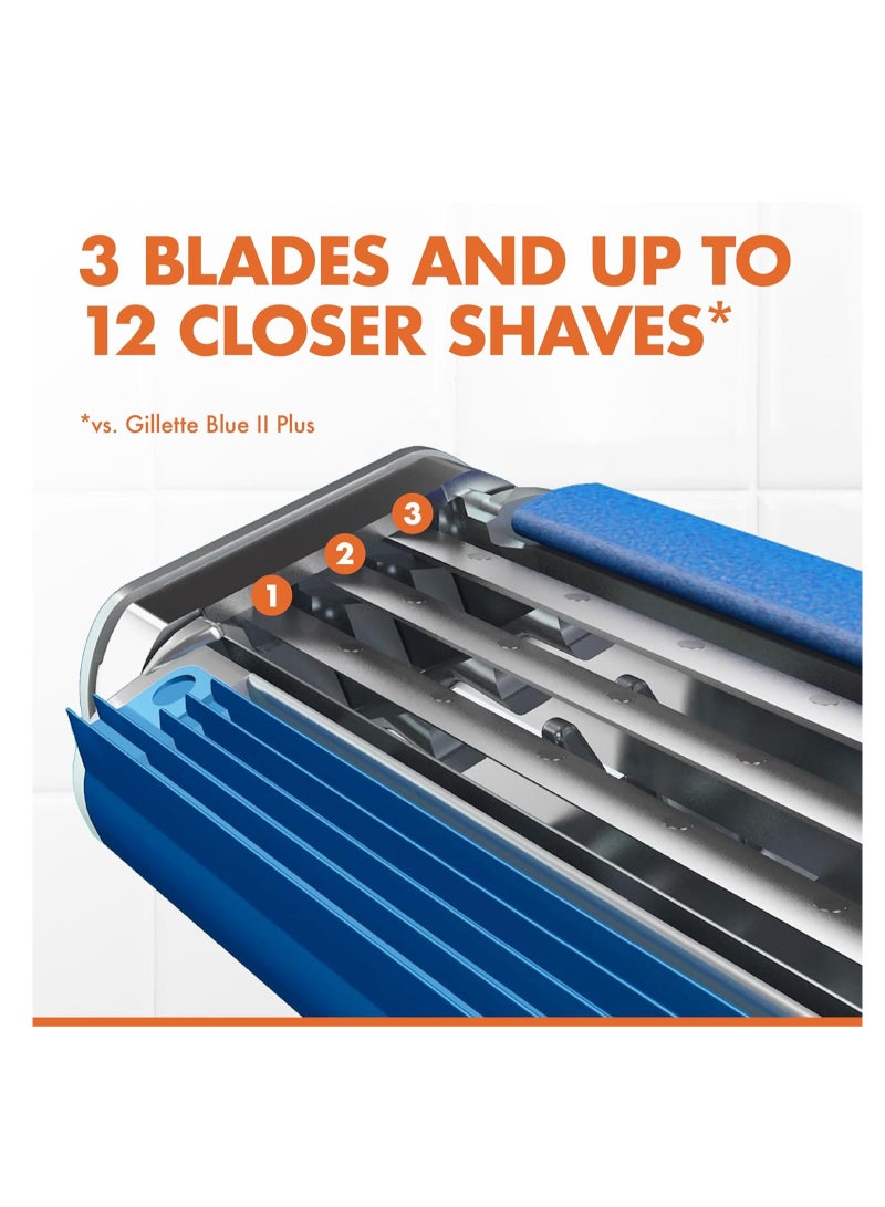 ماكينة حلاقة للاستخدام مرة واحدة للرجال بلو 3 كمفورت من جيليت، 12 قطعة - Image 2