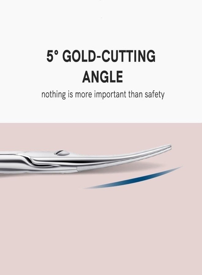 Cut it Small Multifunctional Eyebrow Scissors for Women, Mustache Scissors and Nose Hair Scissor for Men, Curved Grooming Scissors for Eyebrow, Mustache, Beard, Eyelashes - Premium Stainless Steel Quality - Image 4