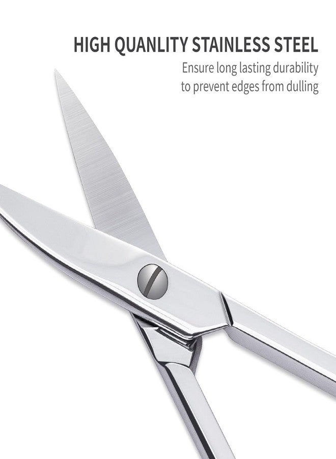 Cut it Small Multifunctional Eyebrow Scissors for Women, Mustache Scissors and Nose Hair Scissor for Men, Curved Grooming Scissors for Eyebrow, Mustache, Beard, Eyelashes - Premium Stainless Steel Quality - Image 3