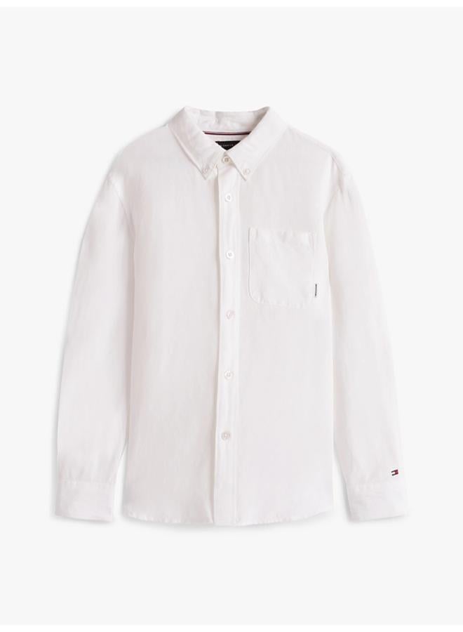 TOMMY HILFIGER LINEN BLEND RELAXED SHIRT LS  - Image 5