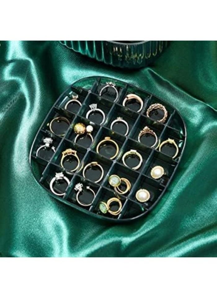 Generic - Transparent Acrylic Jewelry Organizer Tray, Three-tiered Tray, Jewelry Boxes, Storage and Display of Chains and Earrings for Women and Girls, Dressing Organizers and Storage Boxes 3 Tiers (Black) - Image 1