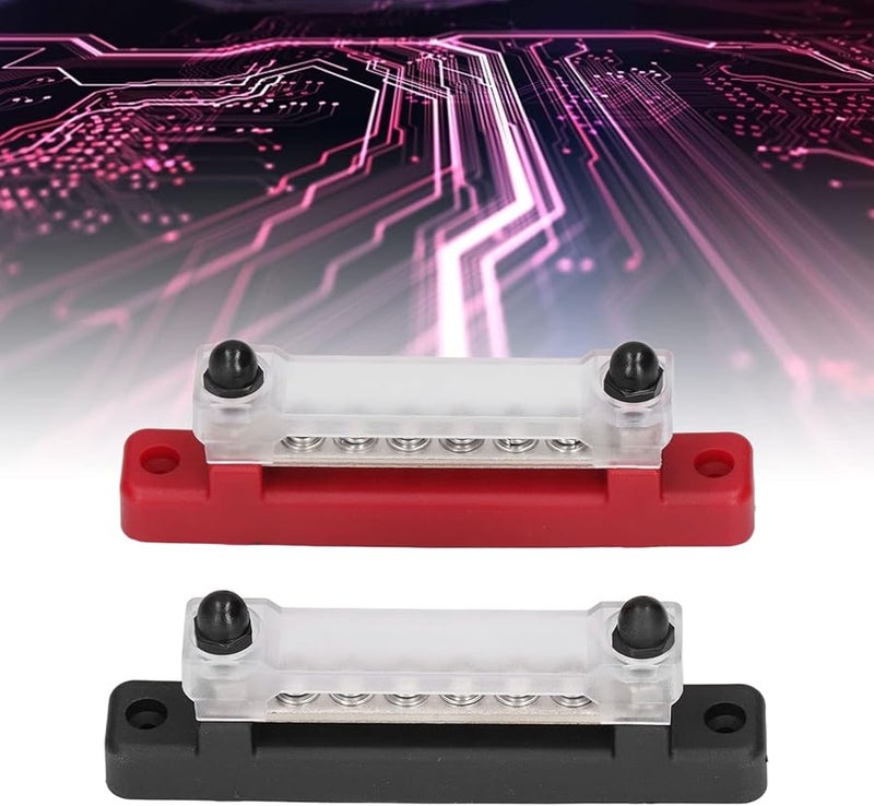 6P صف واحد بطارية شريط حافلة مجموعة 48 فولت تيار مستمر 150 أمبير ABS الفولاذ المقاوم للصدأ كتلة توزيع الطاقة لمركبة الترفيه - Image 3