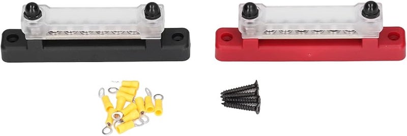 6P صف واحد بطارية شريط حافلة مجموعة 48 فولت تيار مستمر 150 أمبير ABS الفولاذ المقاوم للصدأ كتلة توزيع الطاقة لمركبة الترفيه - Image 1