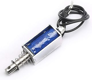 DEVMO JF-0530B DC12V 300mA 5N/10mm Pull-Push-Type DC Linear Motion Solenoid Electromagnet - Image 1