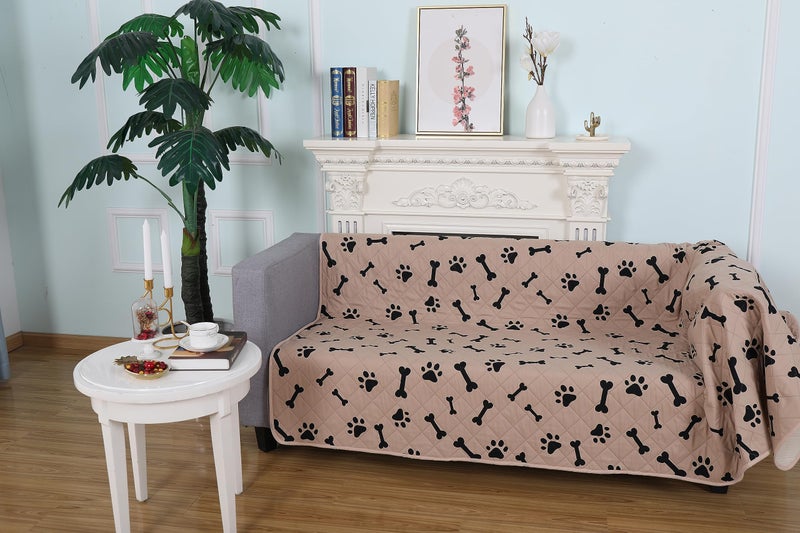 nanbowang Waterproof Blankets for Large Dogs Dog Bed Covers Water Absorb Training Pads 6882 Beige