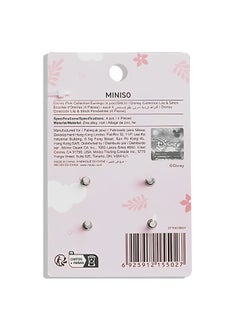 Miniso Show off your love for Stitch with this set of 4 pink Disney earrings.  - Image 4