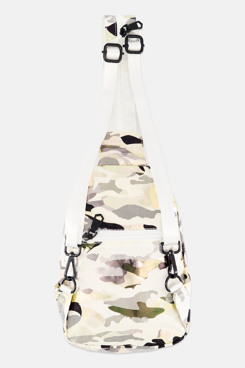 Sol and Selene Women All Over Printed Mini Backpack 17 L x 25 H x 5 W cm, Cream - Image 4