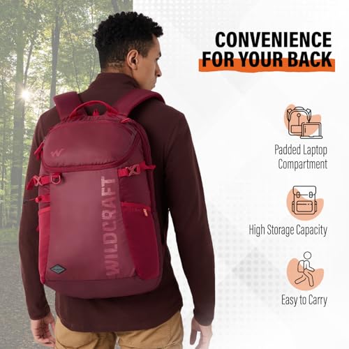 Wildcraft Casual Backpack Pacto 30 for Mens & Womens | Unisex Backpack (Black,30Liter) - Image 3