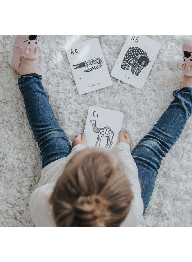 Wee Gallery Educational Flashcards for Babies, Double Sided Black and White Learning Flash cards, Animal Alphabet Cards for Visual Stimulation and Cognitive Development of Infants and Toddlers - Image 3