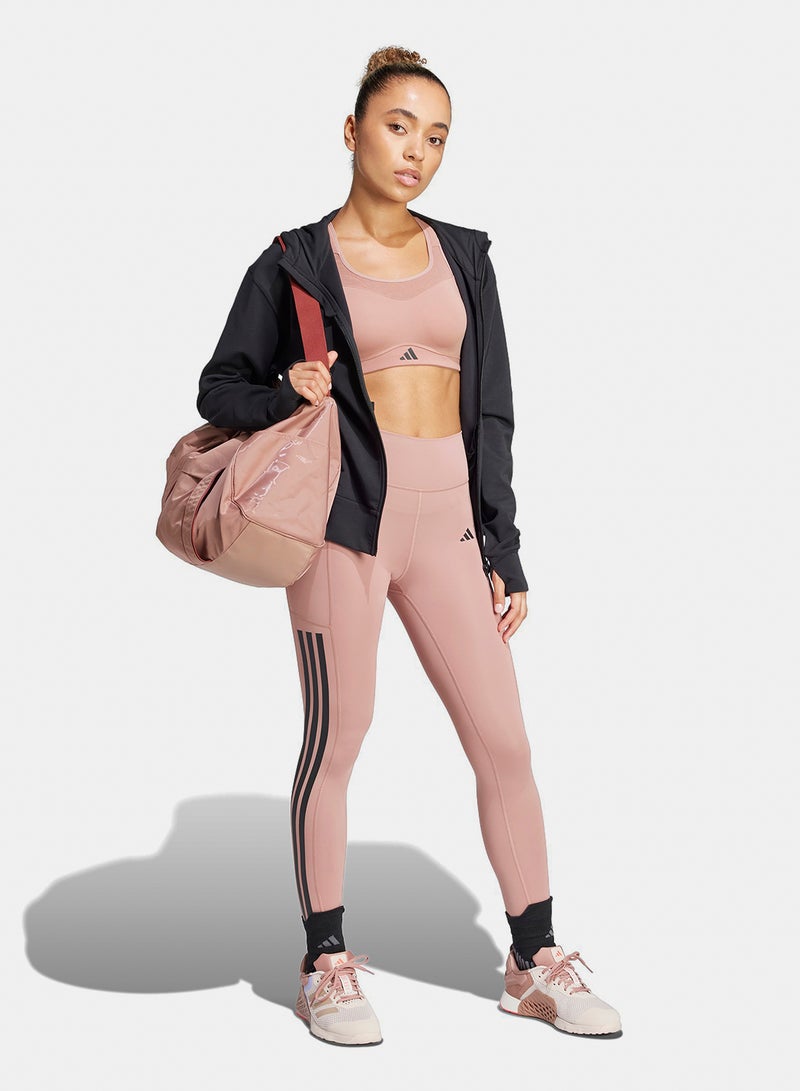 Adidas D4T Workout Full Zip Hooded Sweatshirt - Image 4