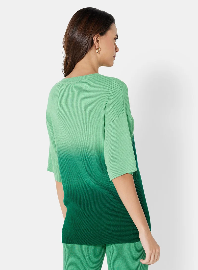 مانجو Knitted Ombre Sweater