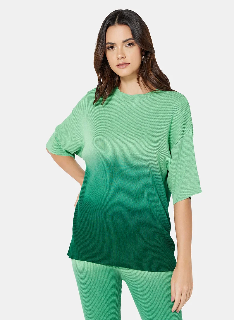 مانجو Knitted Ombre Sweater
