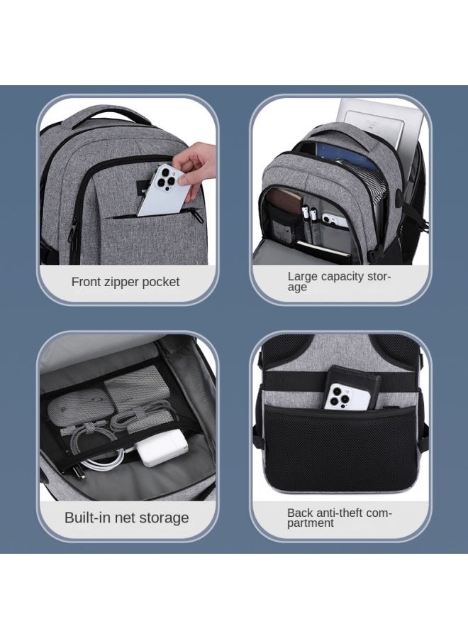 BRINCH Men's Backpack Large Capacity High Sense Business Backpack Lightweight New Backpack - Image 3