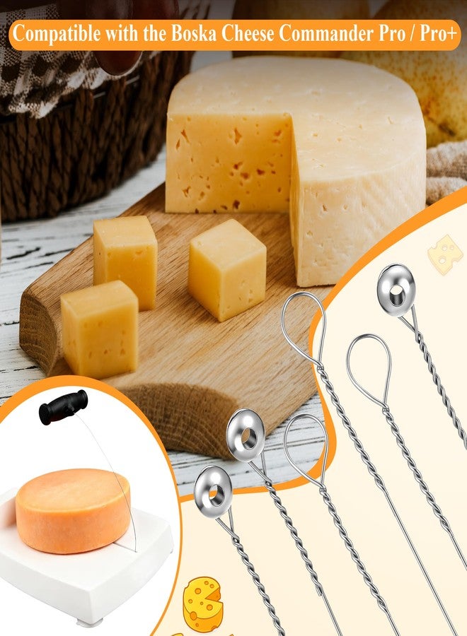 Feekoon Replacement Cheese Cutting Wires Compatible with Boska Cheese Commander Pro/Pro+, Stainless Steel Cutter Wire Replacement, Fit & Easy to Install for Hard or Semi Hard Block Cheddar & Gouda(6 Pack) - Image 2