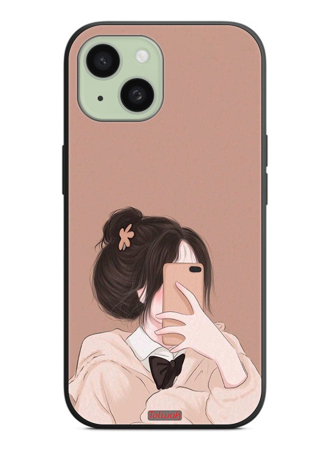 Tolwak Apple iPhone 15 Protective Case Cover Making Selfie - Image 1