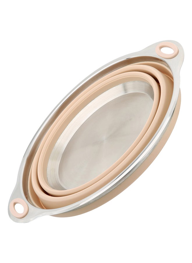 AL SANIDI Foldable Silicone bowel, Silicone bowel, Beige, Size 22 Cm  - Image 2