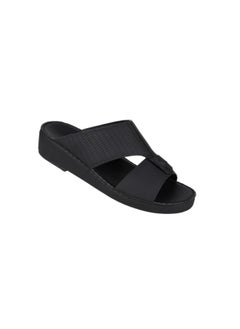 barjeel uno 008-3739 Barjeel Uno Men Arabic Sandals BS 27 Black  - Image 2