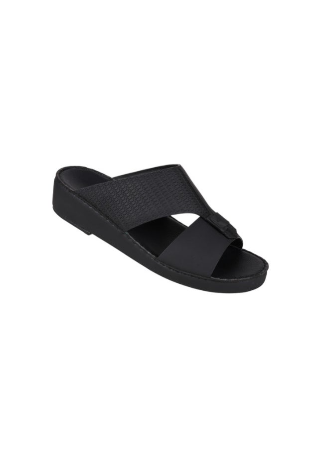 barjeel uno 008-3739 Barjeel Uno Men Arabic Sandals BS 27 Black  - Image 2