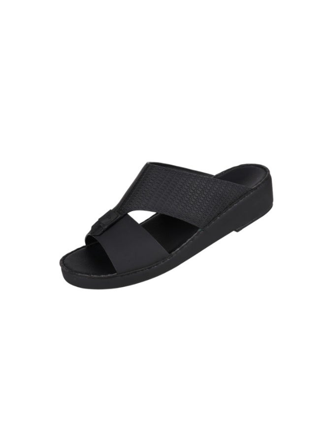 barjeel uno 008-3739 Barjeel Uno Men Arabic Sandals BS 27 Black  - Image 1