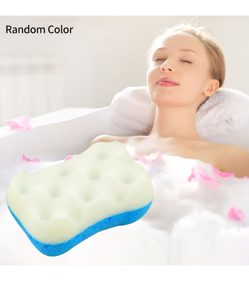 4 Pieces Soft Exfoliating Bath Sponges Body Scrubbers With Massage Nubs For Gentle Cleansing - Image 5