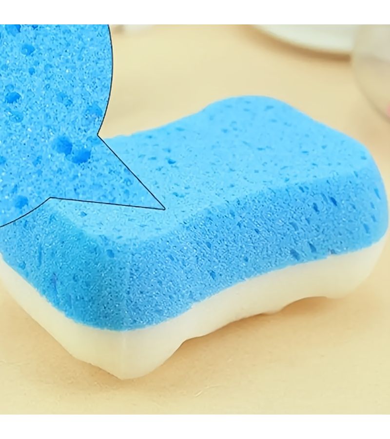4 Pieces Soft Exfoliating Bath Sponges Body Scrubbers With Massage Nubs For Gentle Cleansing - Image 1