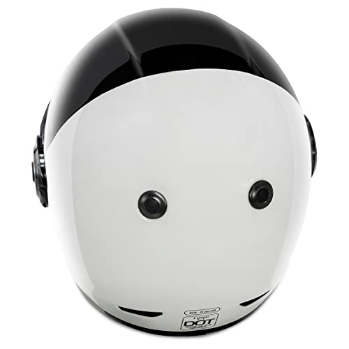 TORC T1 Unisex-Adult Retro Full face Motorcycle Helmets, Gloss Black Fifty One Fifty, XX-Large - Image 2