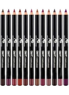 AMYTIS GARDEN 12-Piece Waterproof Lipliner Pencil Set Multicolour  - Image 1
