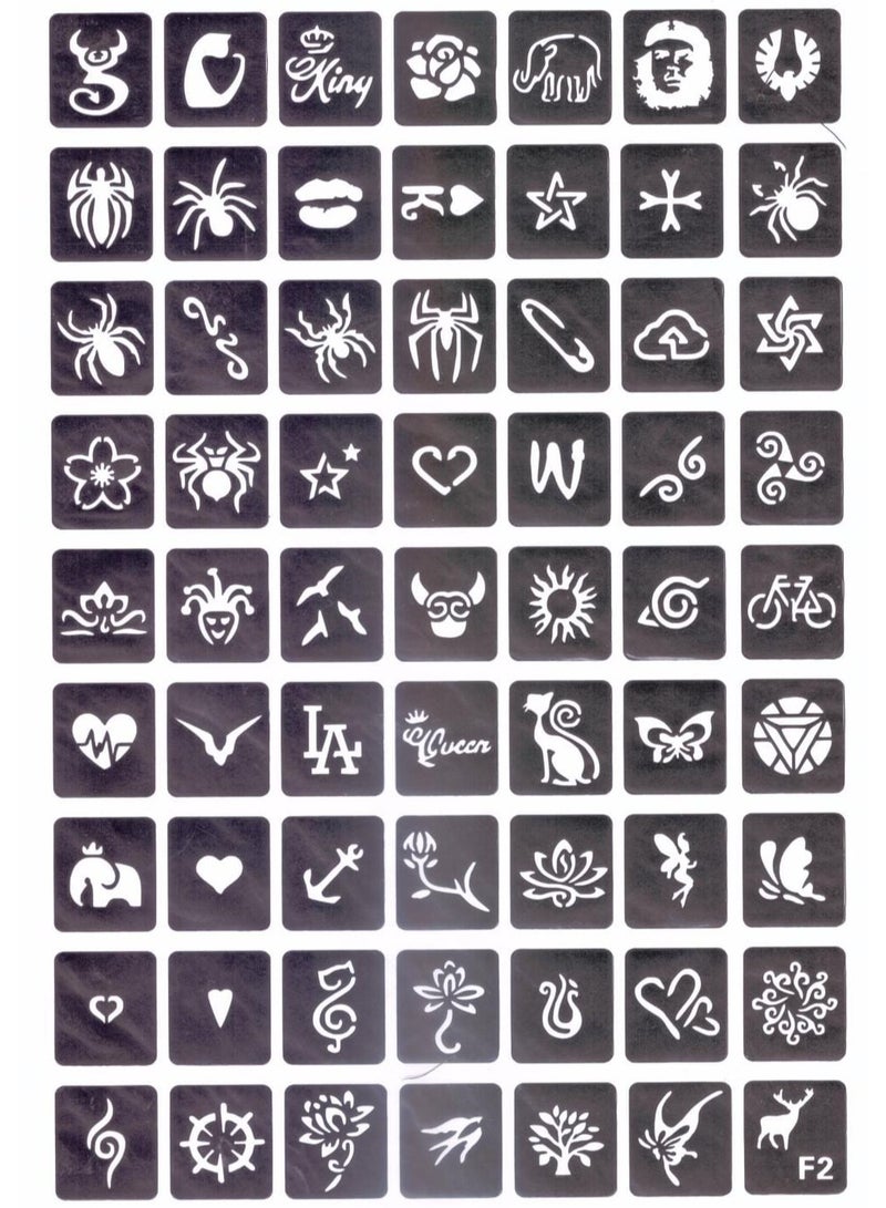 مودا ملصق التاتو المؤقت يستخدم للحناء أو الحبر السحري للتاتو المؤقت استنسل للحناء