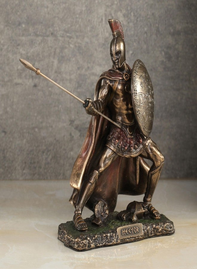 Veronese Design Hector Trojan Prince Warrior of Troy Holding Spear and Shield Statue - Image 3