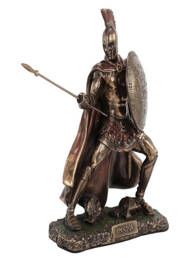 Veronese Design Hector Trojan Prince Warrior of Troy Holding Spear and Shield Statue - Image 1
